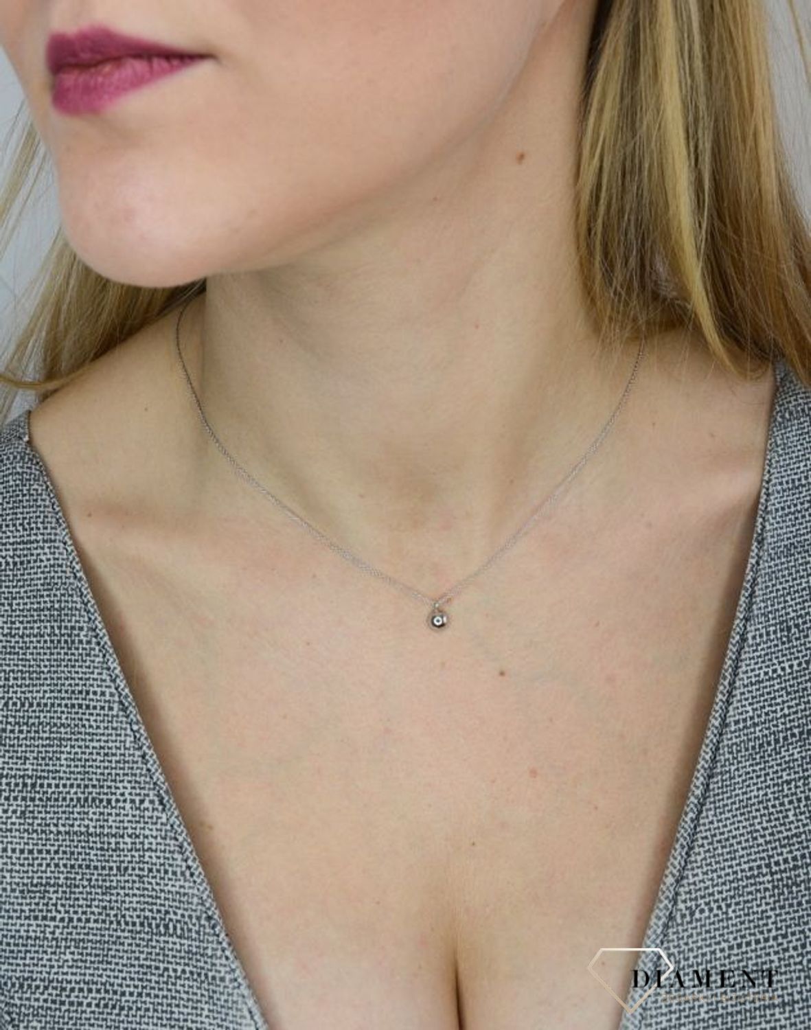 Naszyjnik srebrny półkulka Dall'Acqua C RM 21009.jpg